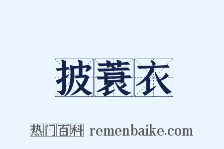 披蓑衣是什么意思的图片